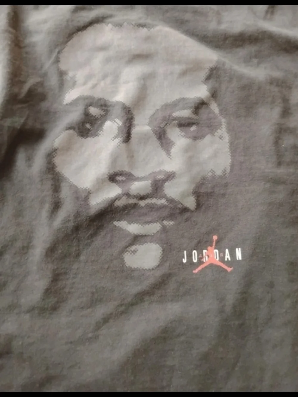 Jordan Black Tonal Face Graphic Short Sleeve Tee